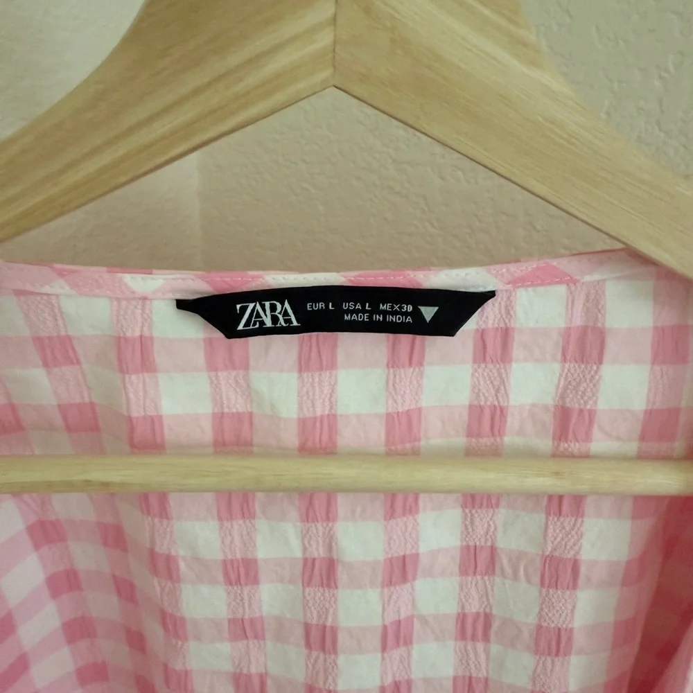 Zara lightweight gingham